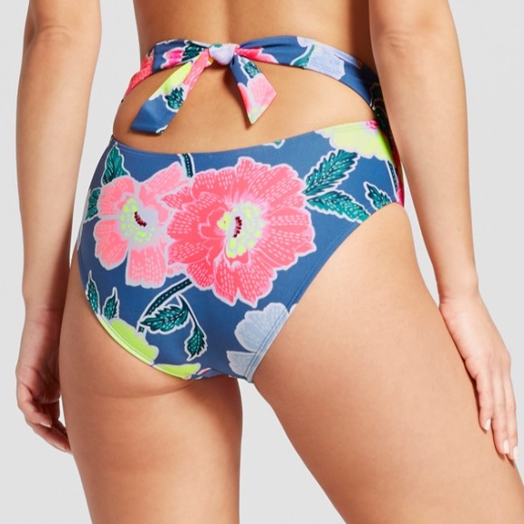 high waisted tie bikini bottoms